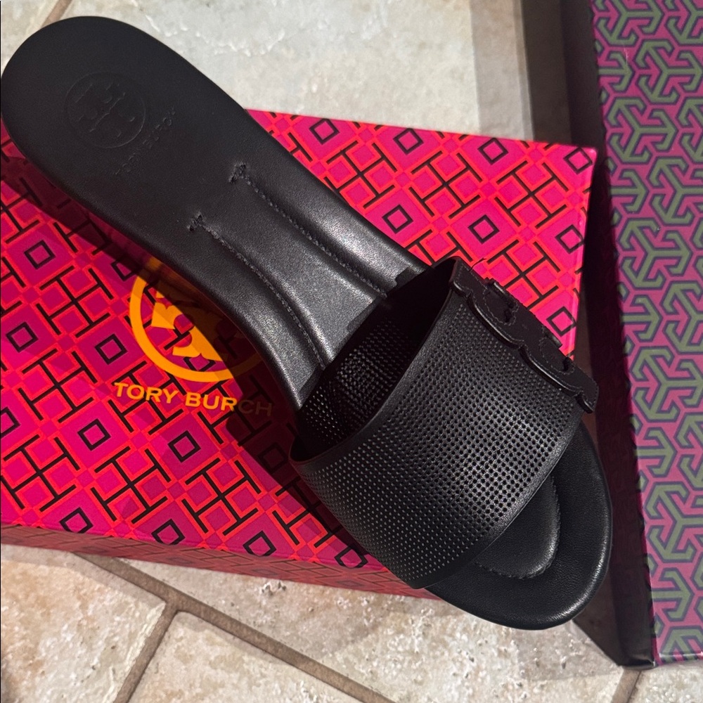 Tory Burch Men's Black Slide Sandals